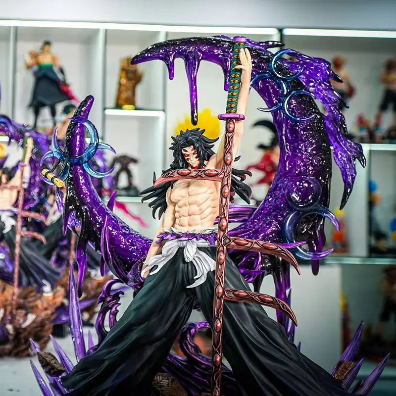 45cm Demon Slayer Anime Figure Kokushibo Figures Pvc Statue Room Decoration Collection Model Gifts Toys