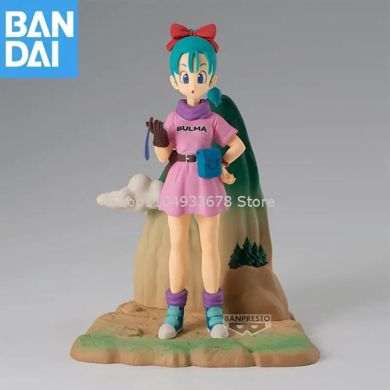 Bandai Namco Banpresto Dragon Ball History Box Bulma ca. 13 cm auf Lager Originale Originalfigur Modell Sammlerfigur Spielzeug