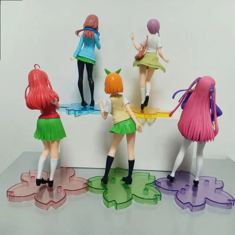 18CM The Quintessential Quintuplets Ichika Nino Miku Yotsuba Itsuki JK Uniform PVC Action Figure Collectible Model Surprise Gift