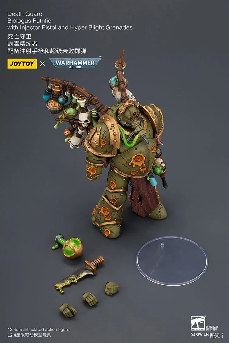 【Pre-sale】1/18 JOYTOY Warhammer 40K Death Guard Biologus Putrifier Action Figure Model