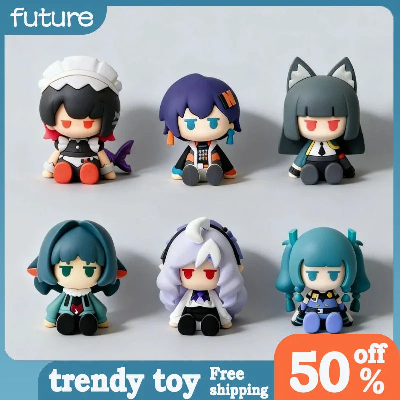 7cm Zenless Zone Zero Figure Ellen Joe Hoshimi Miyabi Q Version Anime Collectible Model Desktop Decorations Holiday Gifts Toys