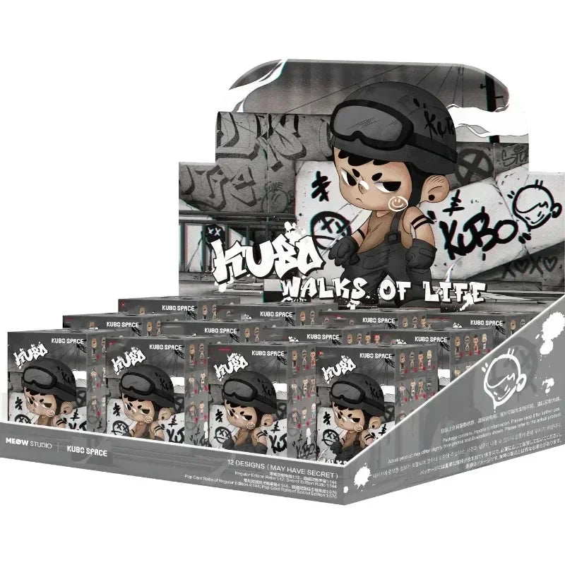 POP MART Kubo Walks of Life Series Mystery Action Figure Blind Box Cute Surprise Birthday Toy Collectible Model