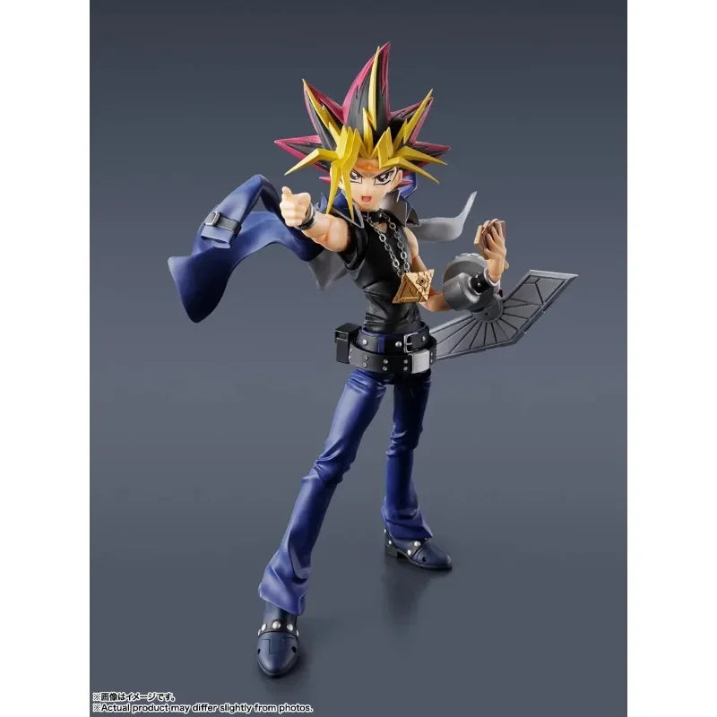 In Stock Original BANDAI S.H.Figuarts Yami Yugi Yu-Gi-Oh! Duel Monsters Anime Figure Toys PVC Model Collection
