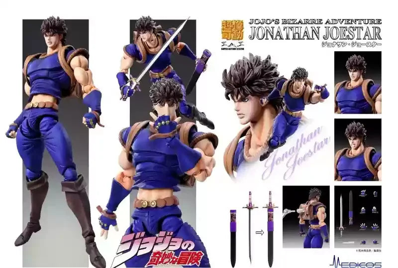 Jojo'S Bizarre Adventure Super Action Statue - Jotaro Kujo (Diamond Is Unbreakable) & Yoshikage Kira Figure Set