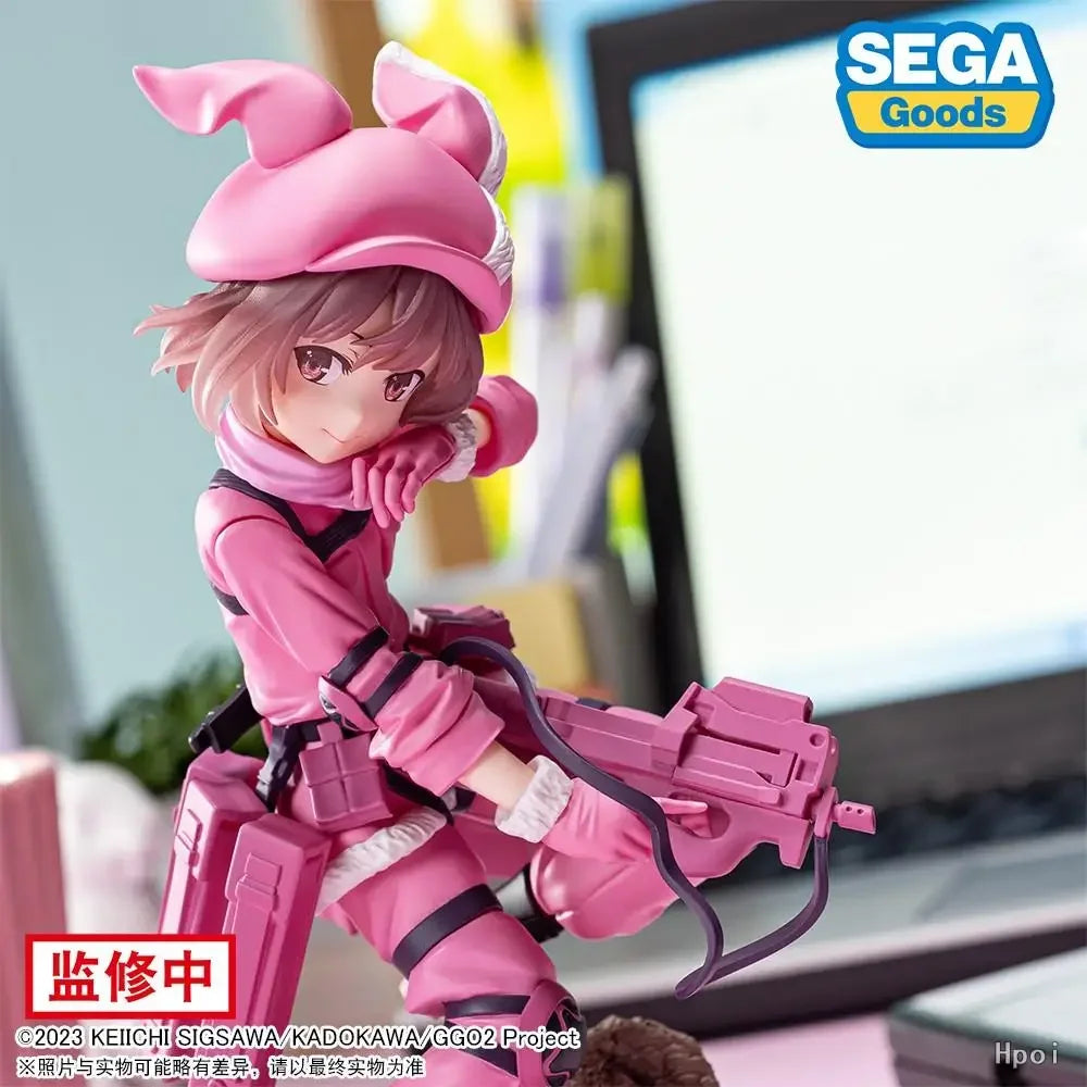IN Stock SEGA Original Gun Gale Online Llenn Kohiruimaki Karen Anime Action Figure Toys Collectible Desk Decor Model Toy Gifts