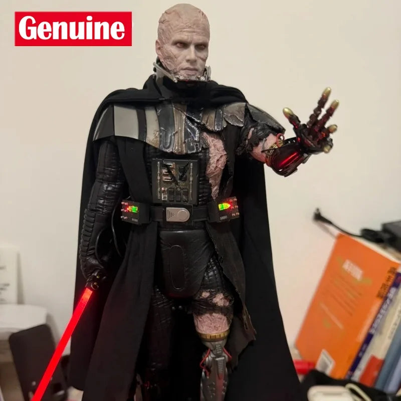 Genuine Hot Toys 1/6 Dx44 Dx45 Star Wars Darth Vader Battle Damage Edition Doll Decoration Surprise Birthday Gift