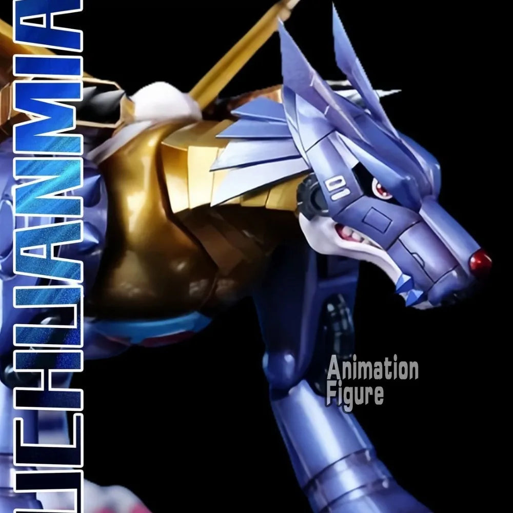 9 cm/3,54 Zoll Anime Digimon Adventure Figur Metall Garurumon Actionfiguren PVC-Sammlung Modell Spielzeug für Kinder Geschenke