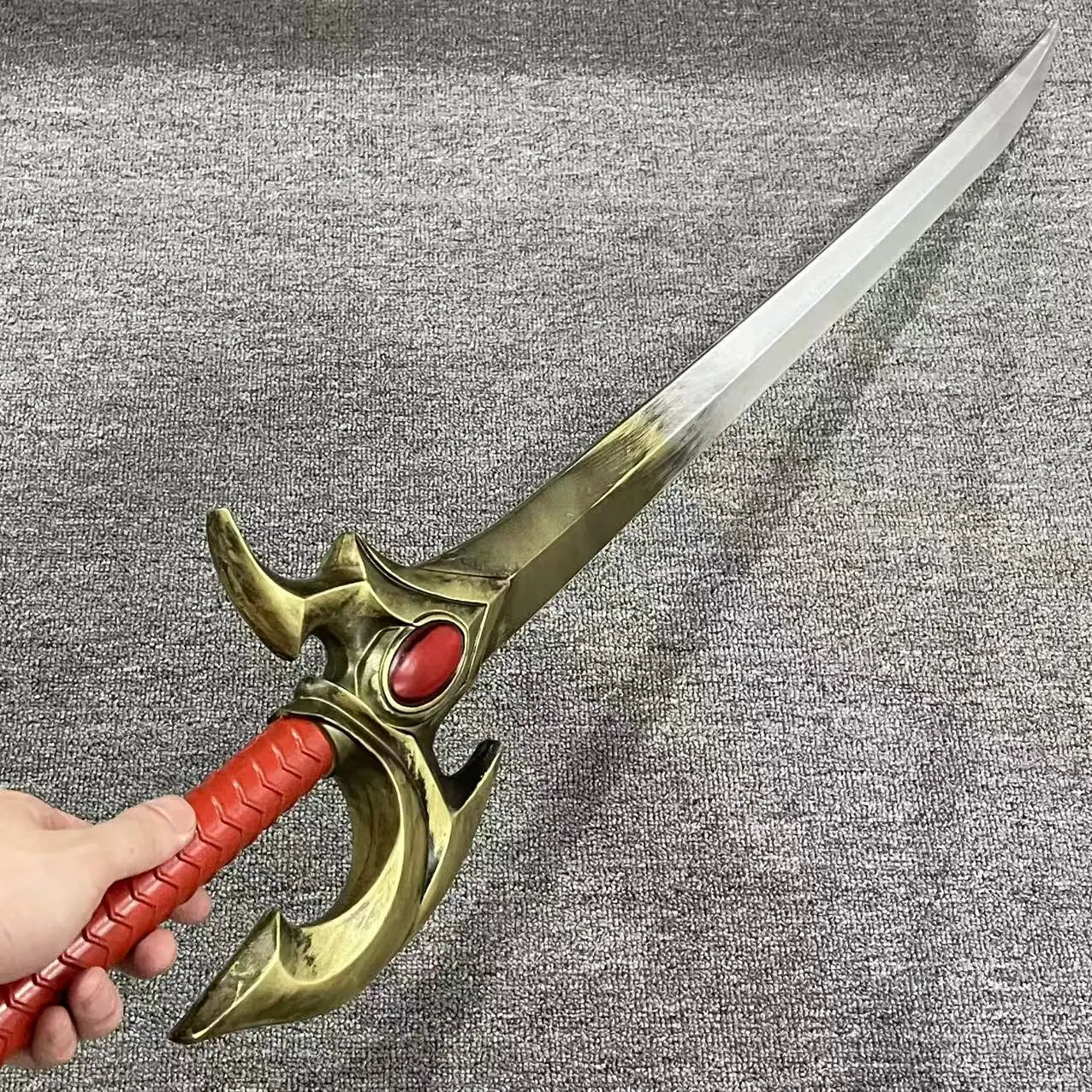 PU Großes Xiaoyu Cheng Katana Schwert Anime Solo Leveling Arise Cosplay Prop Ninja Messer Echte Größe Japanisches Katana Samurai Säbel