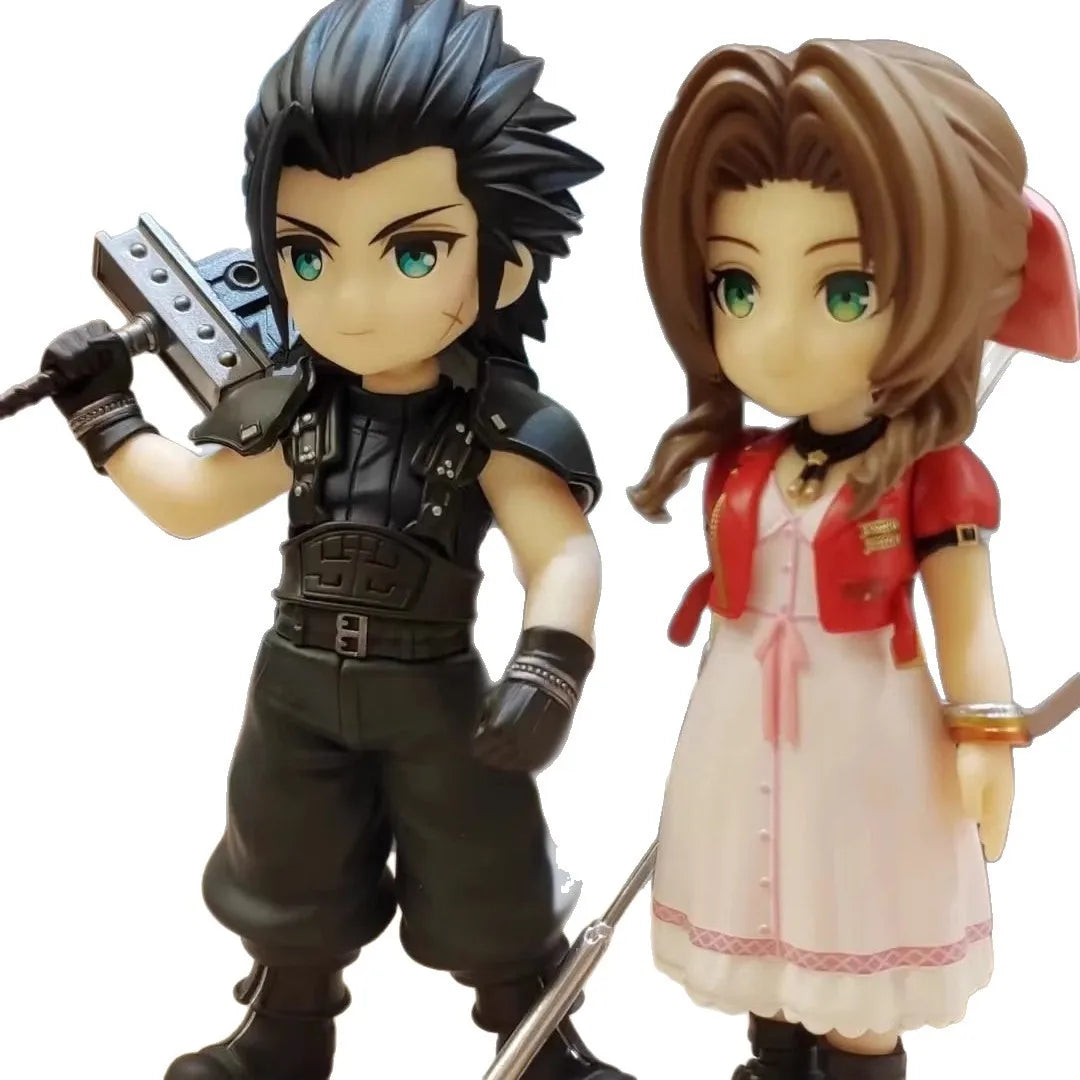 11-12cm Anime Cloud Strife Tifa Lockhart Aerith Gainsborough Zack·Fair Figure Model PVC Toy Desktop Collection Accessories Gift