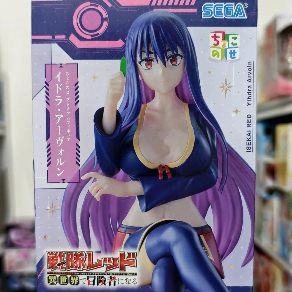 In Stock SEGA Original Genuine Sentai Red Isekai De Boukensha Ni Naru Yihdra Arvoln 10cm Model Toys Premium PM Chokonose Figure