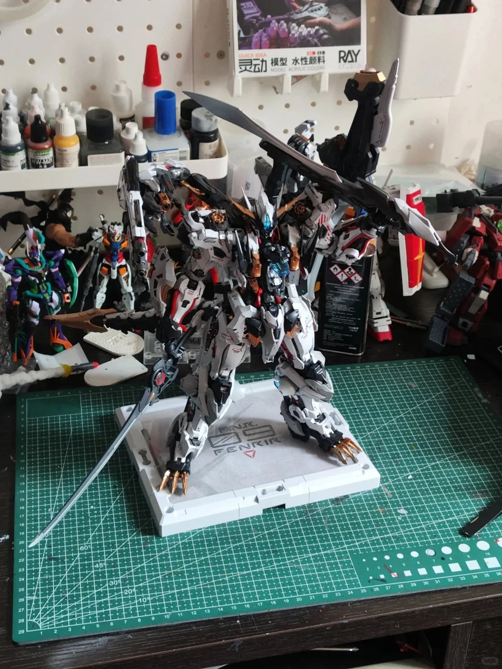 New-Hot In Era+ Rmd 1/72 Fenrir Infinite Dimensions Wolf King Barbatos Alloy Skeleton Assembly Plastic Model Kit Toy Xmas Gift