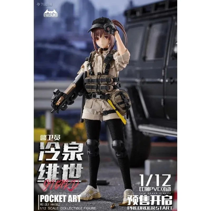 HASUKI Pocket Art Series Model Kit | Anime Mini Figure Assembly Set | DIY Collectible Craft for Hobbyists & Adults