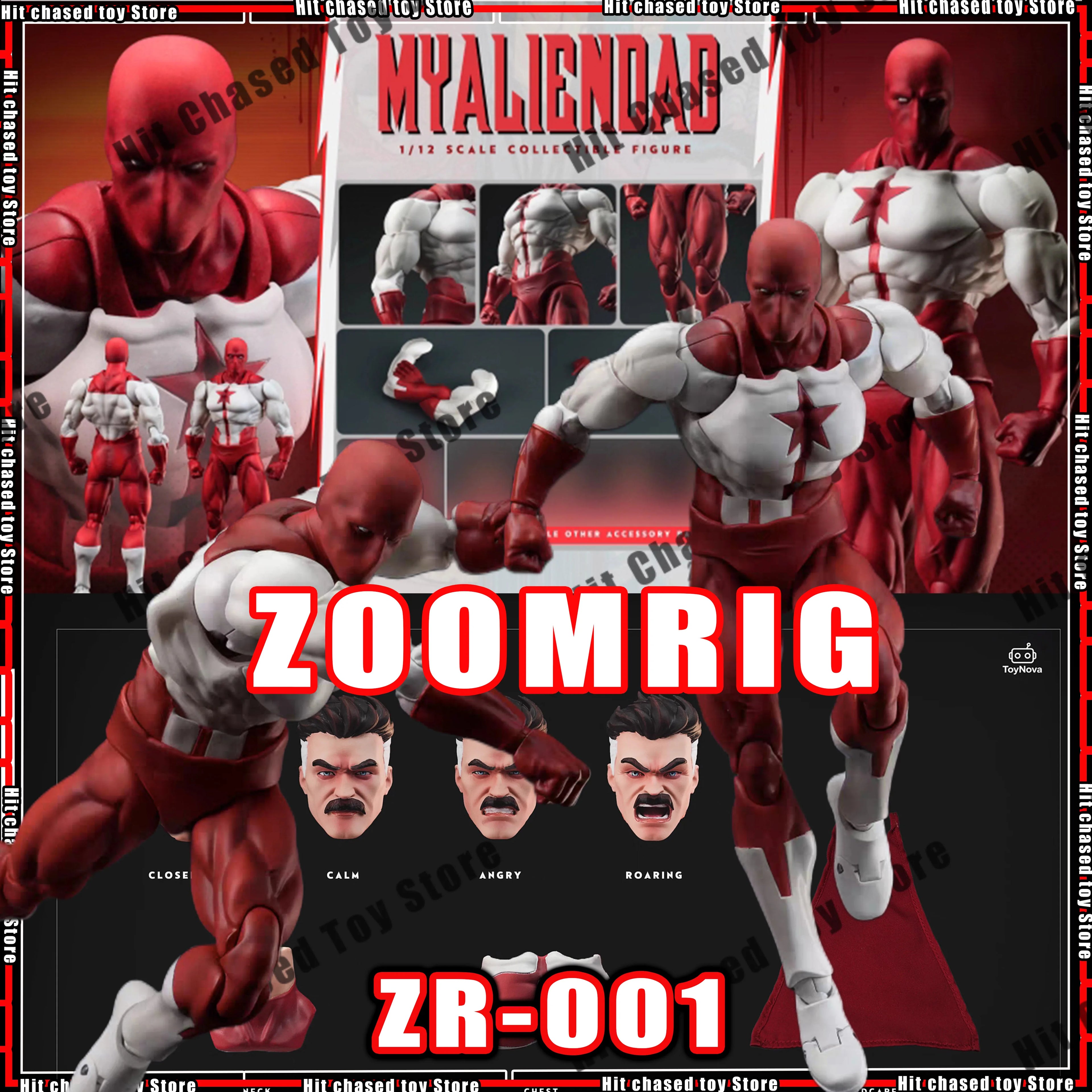 ZOOMRIG ZR-001 Omni-Man Anime Action Figures Invincible Figurine Mark Grayson Statue PVC figures Model Joint Movable toys gifts