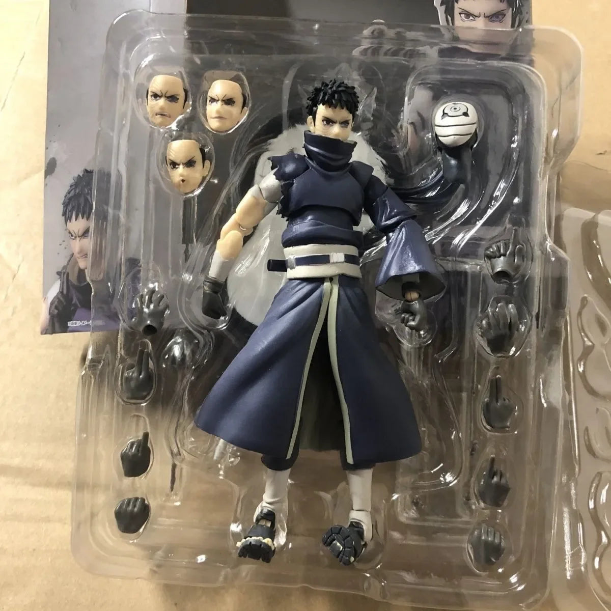 15cm Naruto SHF Uchiha Obito Figure Poseable Action Model Desktop Decoration Anime Collectible for Display Crafts Birthday Gifts