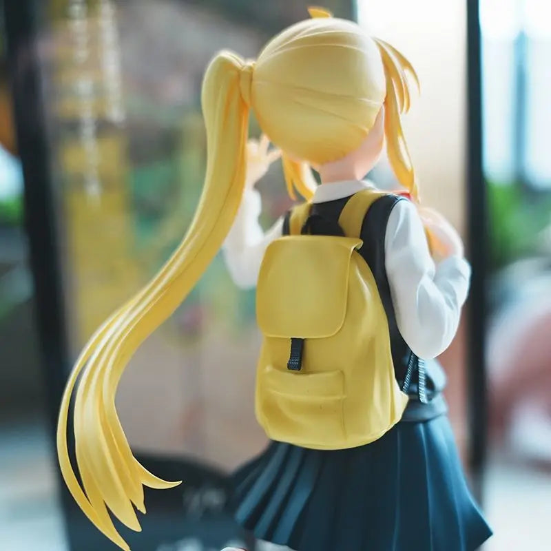 21cm Bocchi The Rock Nijika Ijichi School Uniform Standing Anime Figure Model Statue Collection Desktop Decoration Ornament Toy