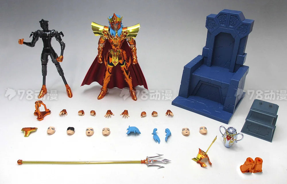 Bandai Saint Seiya Cloth Myth EX Edition Sea Warrior Sea King Poseidon Action Figure Model Collectible Gift