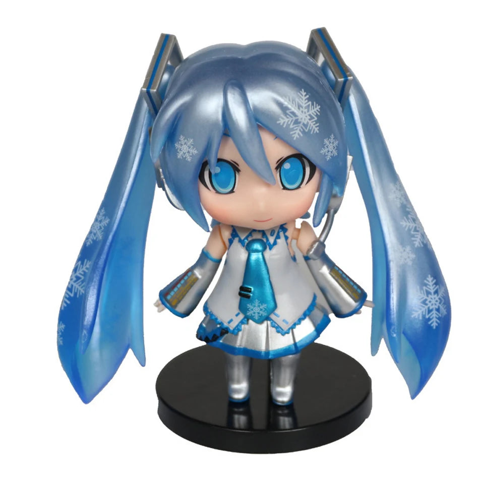 Anime Hatsune Miku Doll Model Cartoon Cute Kawaii Toys PVC Model Action Figures Car Dashboard Decoration Holiday Gift