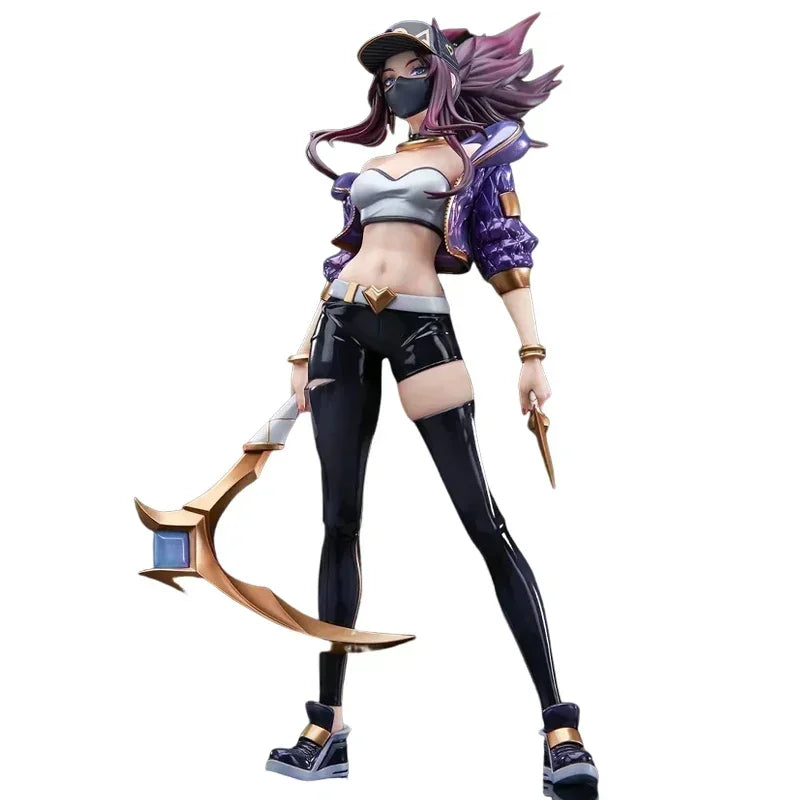 APEX INNOVATION K/DA Akali The Rogue Assassin PVC-Figur, Sammlermodell, Figur, echtes Charaktermodell, Spielzeug-Geschenksammlung