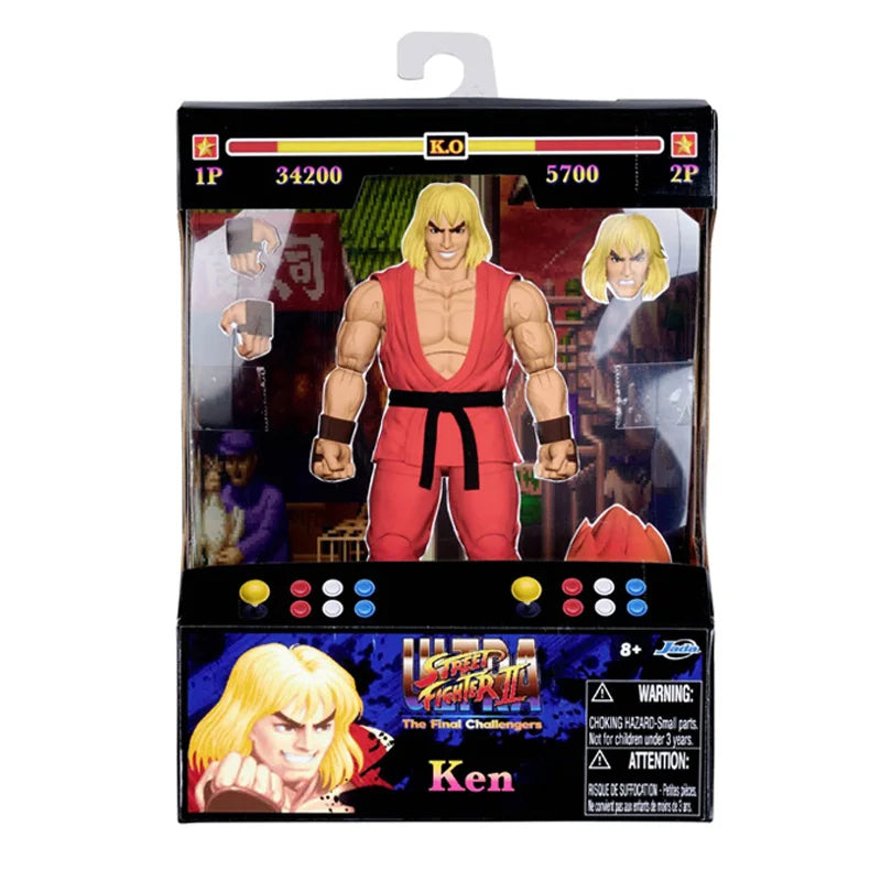 Jada Street Fighter 6 Blanka Sagat Vega Figure Action Model Toy Anime Street Fighter Figurine Doll Collect Ornament Gift Custom