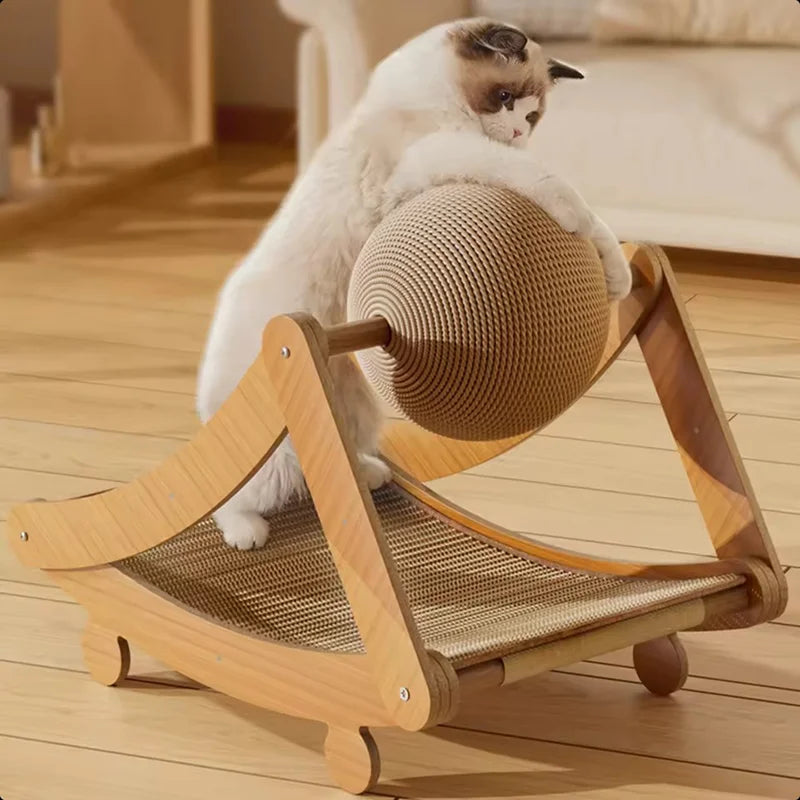 Durable Vertical Cat Scratcher With Sisal Ball Sisal Cat Sofa Resistant No Crumbs For Kittens Indoor Cats Pet Claw Grinding Toy
