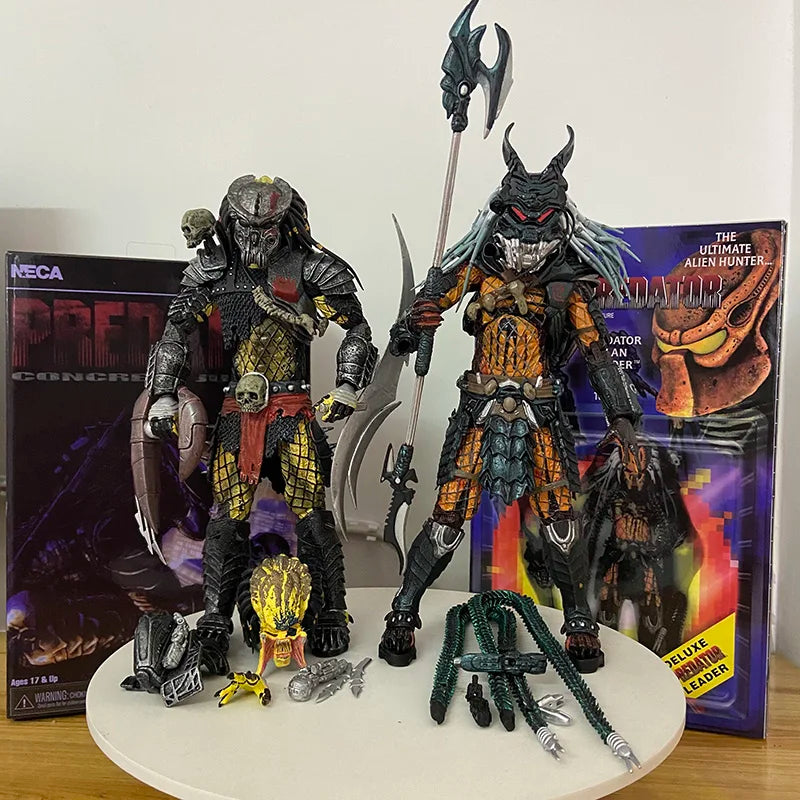 NECA Concrete Jungle Action Figure Warrior Hunter Chief Alien VS Predator Scarface Predator Deluxe Collectable Toy Gifts Dolls