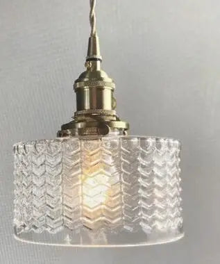 IWHD Big Glass Pendant Lights Fixtures Bedroom Dinning Living Room