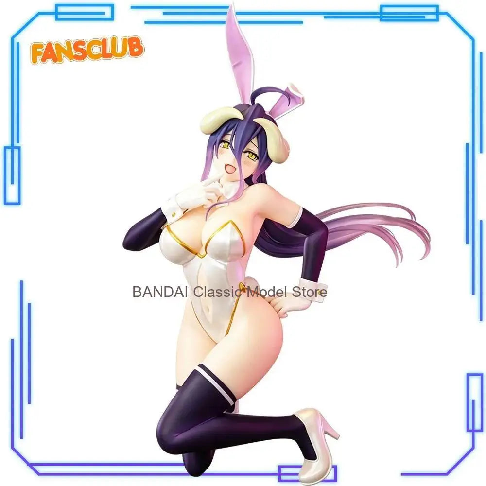 In Stock System Service Original Genuine One-Seventh Carat 1/7 Overlord Albedo Bunny White Ver 19cm Model Toys Anime Girl Figure