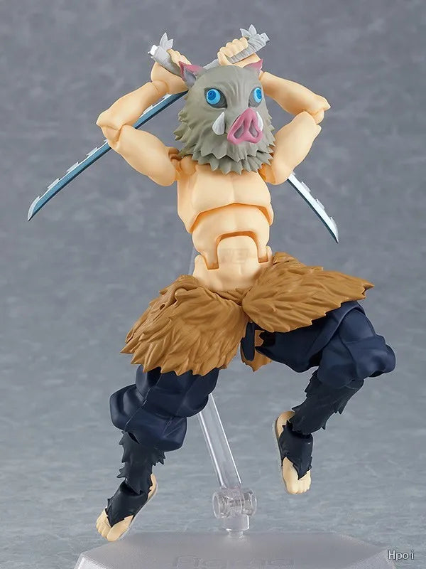 【In Stock】Original Max Factory GSC Figma 533 DX Demon Slayer Kimetsu No Yaiba Hashibira Inosuke Figure Toy Gift
