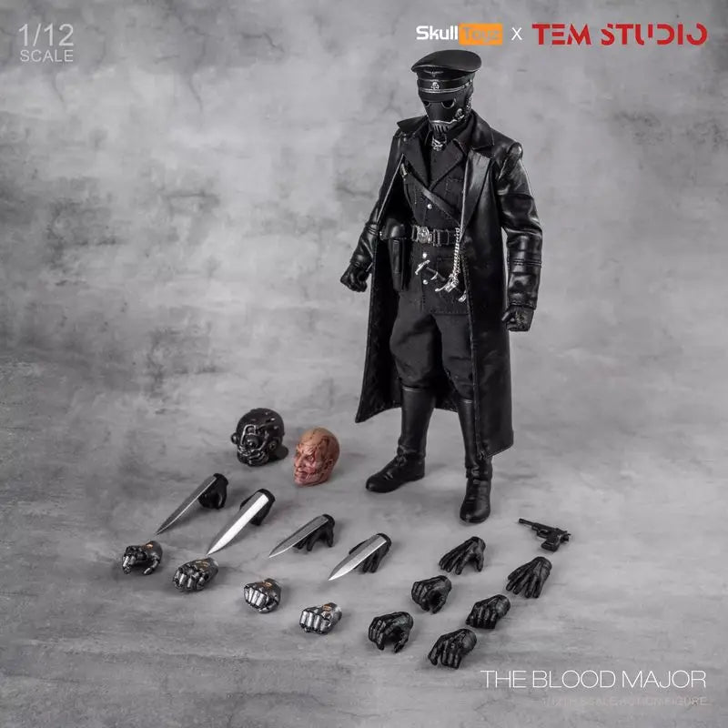 Tem Studio X Skull Toyz 1/12 "Crimson Night Commandant" 6-Inch Articulated Figure (New & Sealed, Authentic)