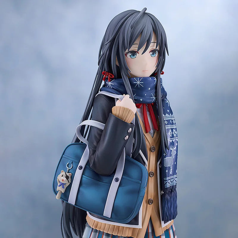 Love Story Scarf Yukino Anime Action Figure Standing Pose Car Decoration Kimono School Uniform Bishoujo Model Toy Festival Gifts