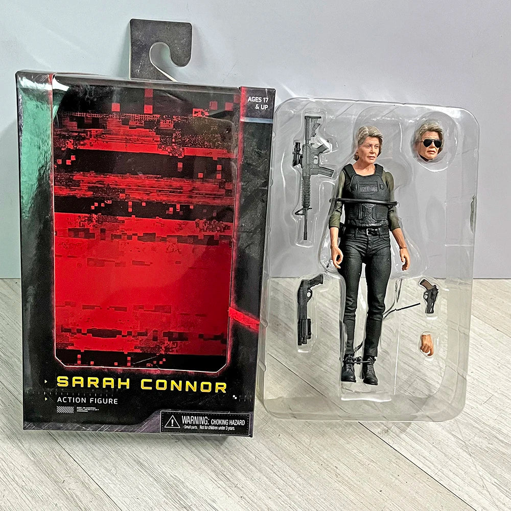 NECA Terminator Figure 2 Judgment Day T-800 Arnold Schwarzenegger Dark Fate Elderly Sarah Connor Figure Model Toy Doll Gifts