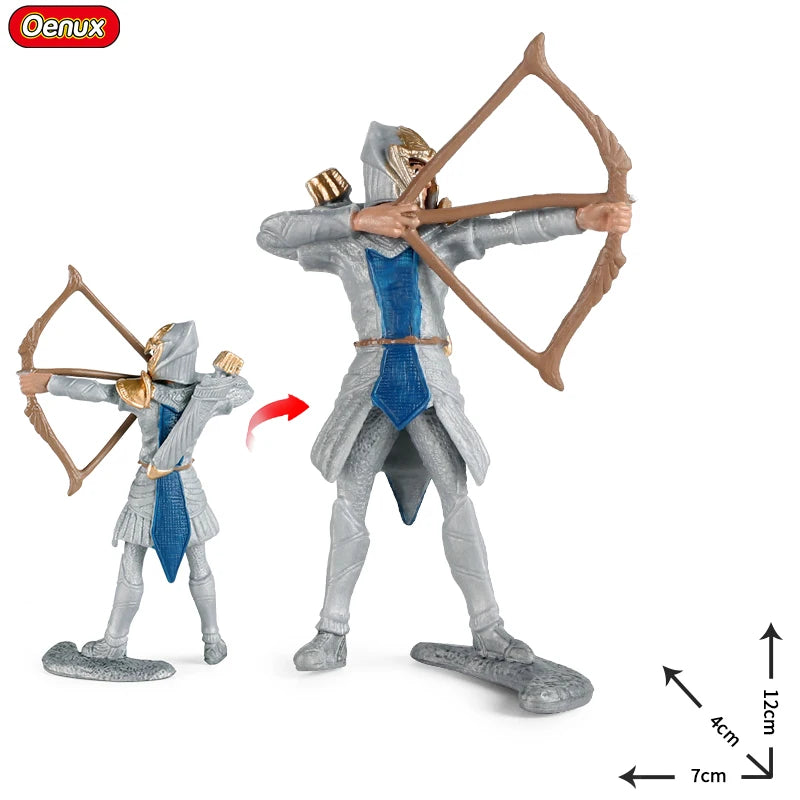 Oenux Gryphon Riders Griffon Knight Crossbowmen Berserkers Action Figures Soldiers Model PVC Collection Miniature Game Kids Toy
