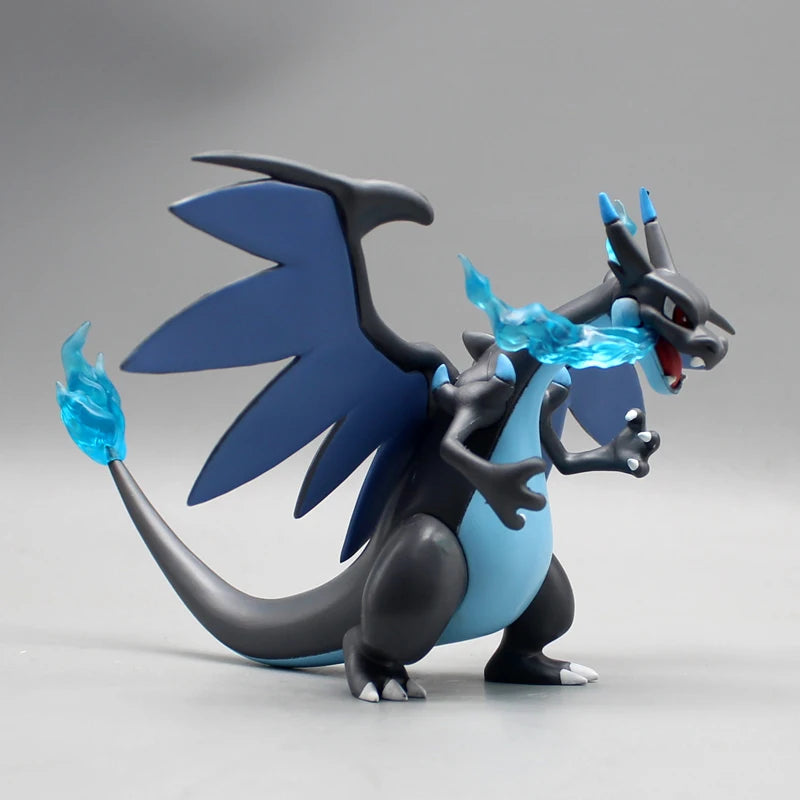 10cm Mega Charizard X Popular Anime Figure Model Gk Statue Boys Collection Desktop Decoration Ornament Doll Toys Gifts