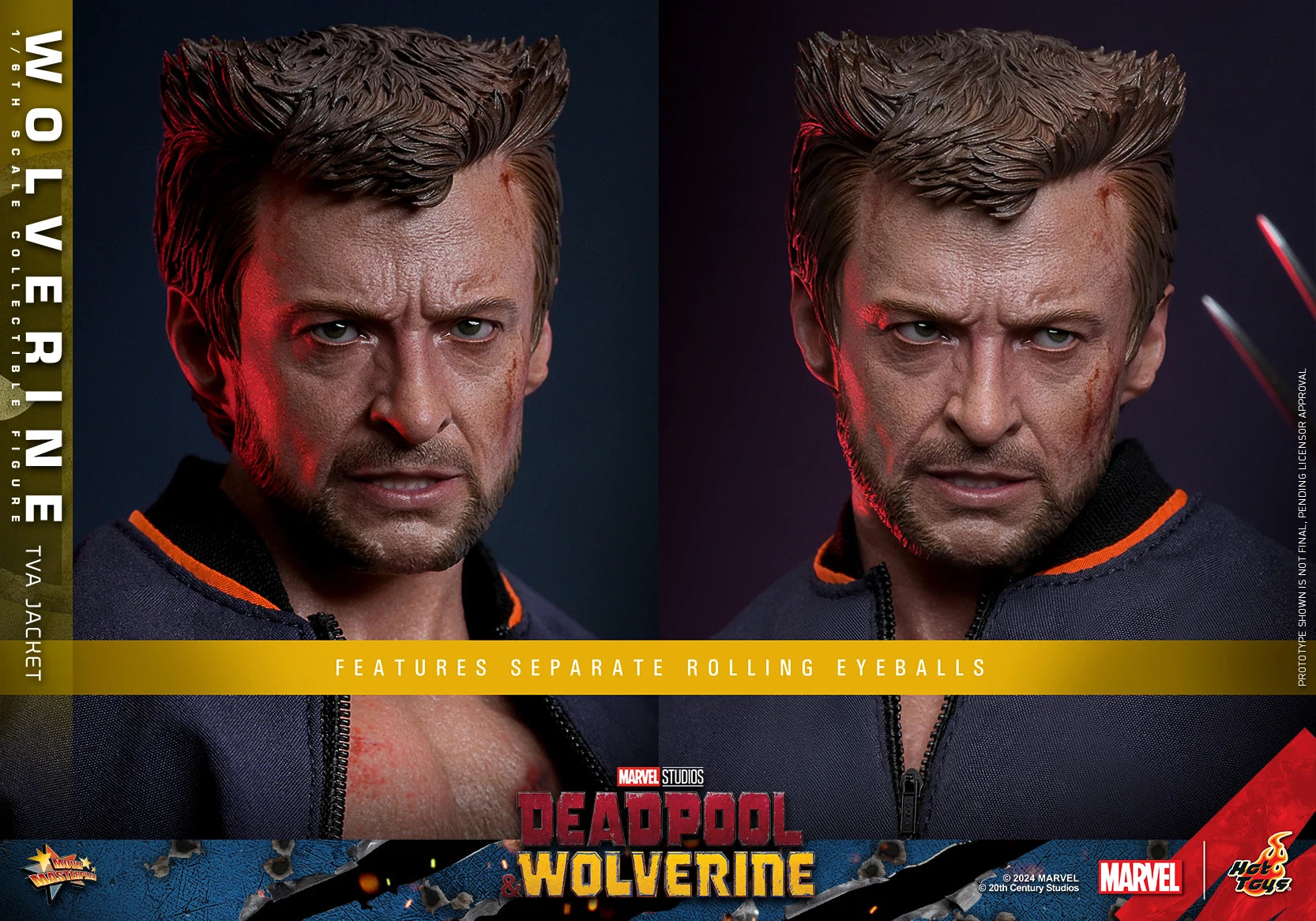In Stock HotToys MMS756 Wolverine TVA Jacket 1/6 Soldier Figure Animation Action Figure Toy Gift Model Collection