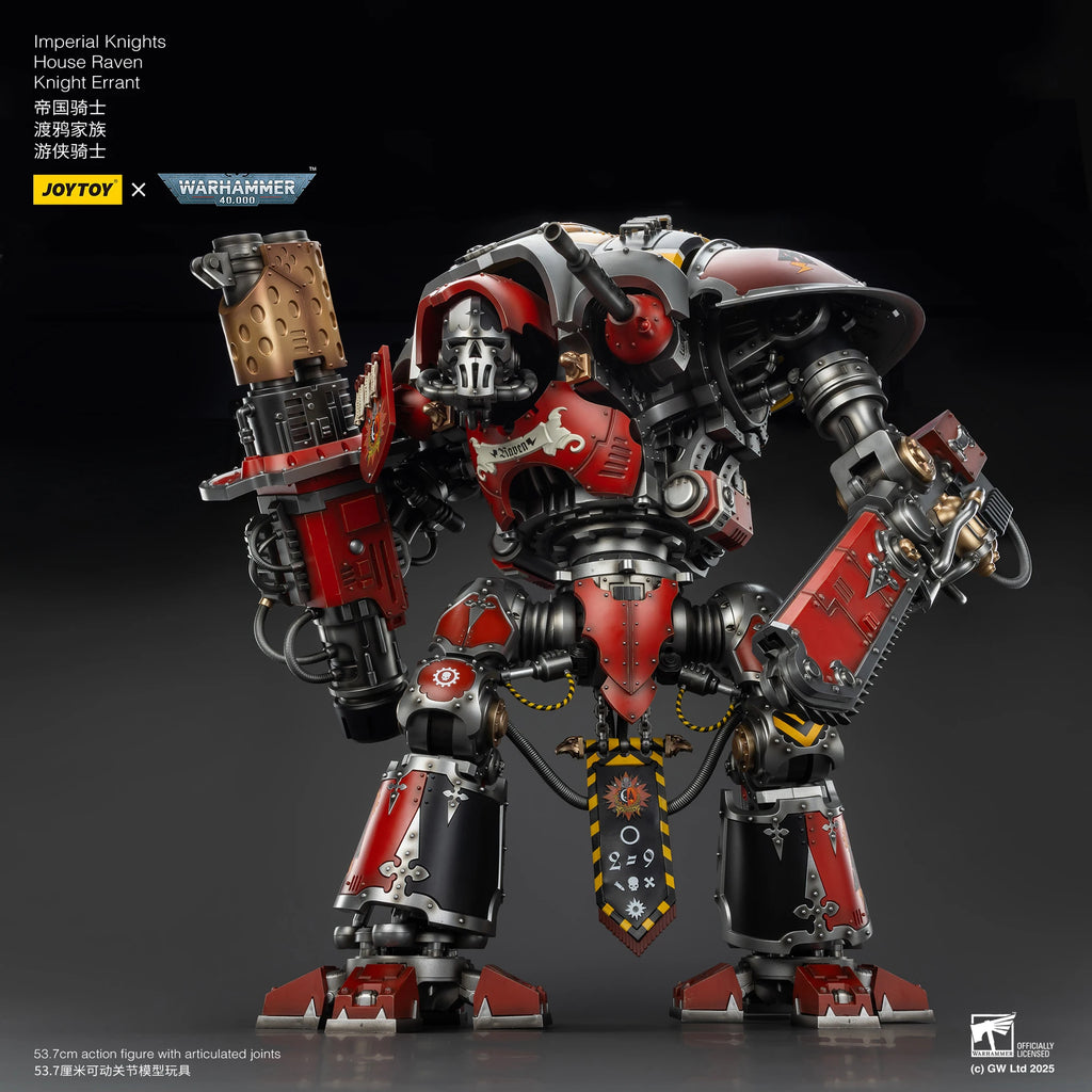 JOYTOY Warhammer 40K Imperial Knights House Raven Knight Errant Action Figure Big Toy Errant Model Movable Doll Collection