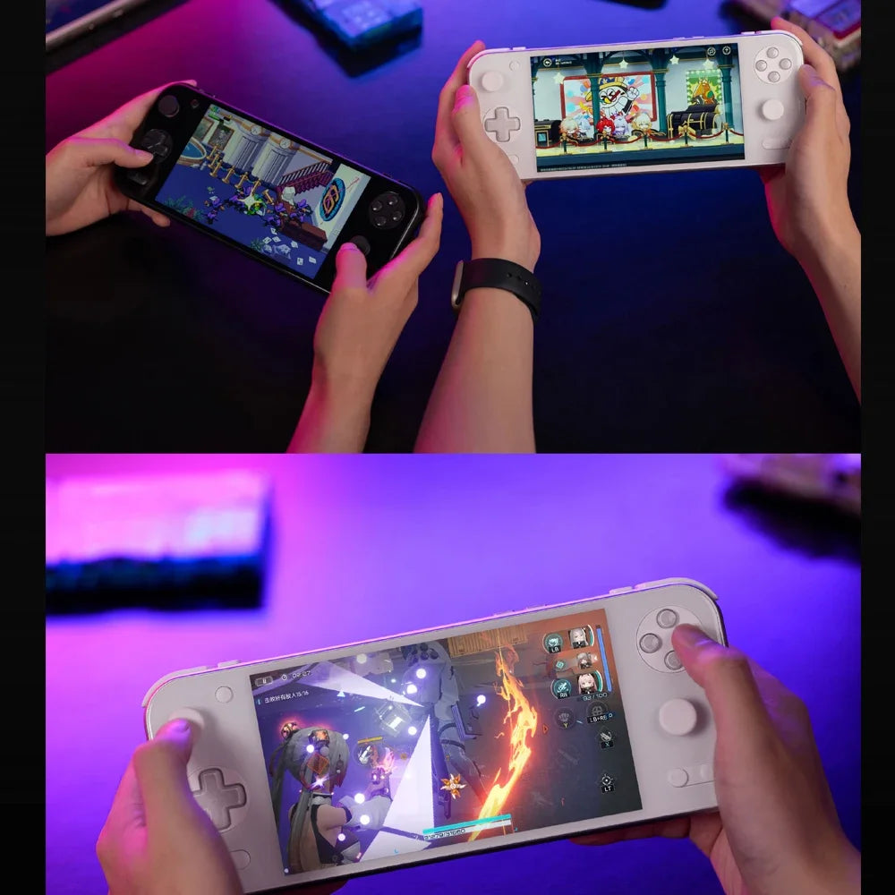 MicroData AYANEO Pocket S2 Retro Handheld Game Console - 5.5" Screen, 5000mAh, 1080p 500Nits Foldable Gaming Device