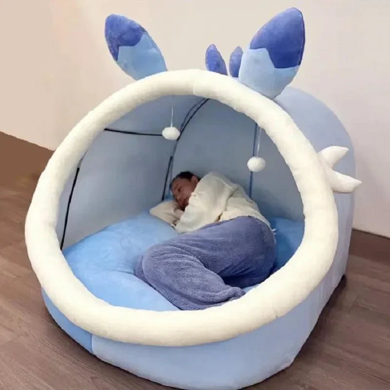 Hot selling-Human cat nest oversized children lazy sofa bed game tent nest birthday gift cartoon plush sleeping bag-high quality