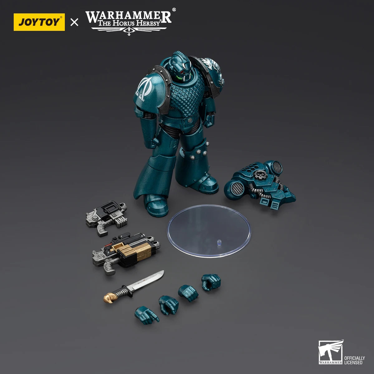 JOYTOY Warhammer 30K Alpha Legion Action Figure 1/18 Alpha Legion Alpharius Anime Figure Articulated Joints Collection Model Toy