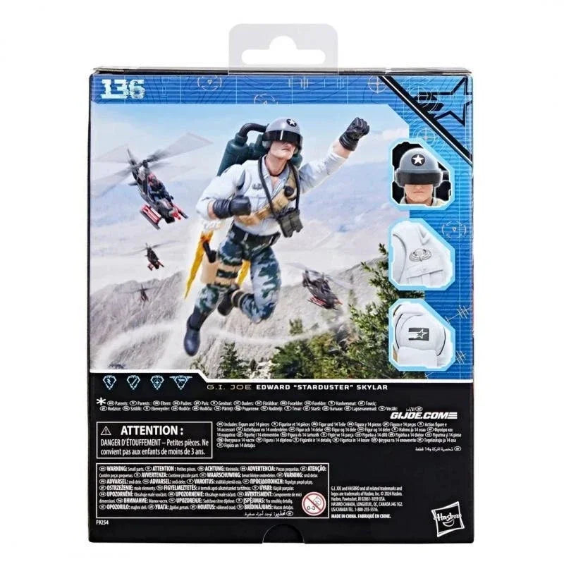 Hasbro Original Genuine G.I. Joe Classified Series 136 Edward Starduster Skylar 15cm Assembly Model Toys Soldier Action Figures