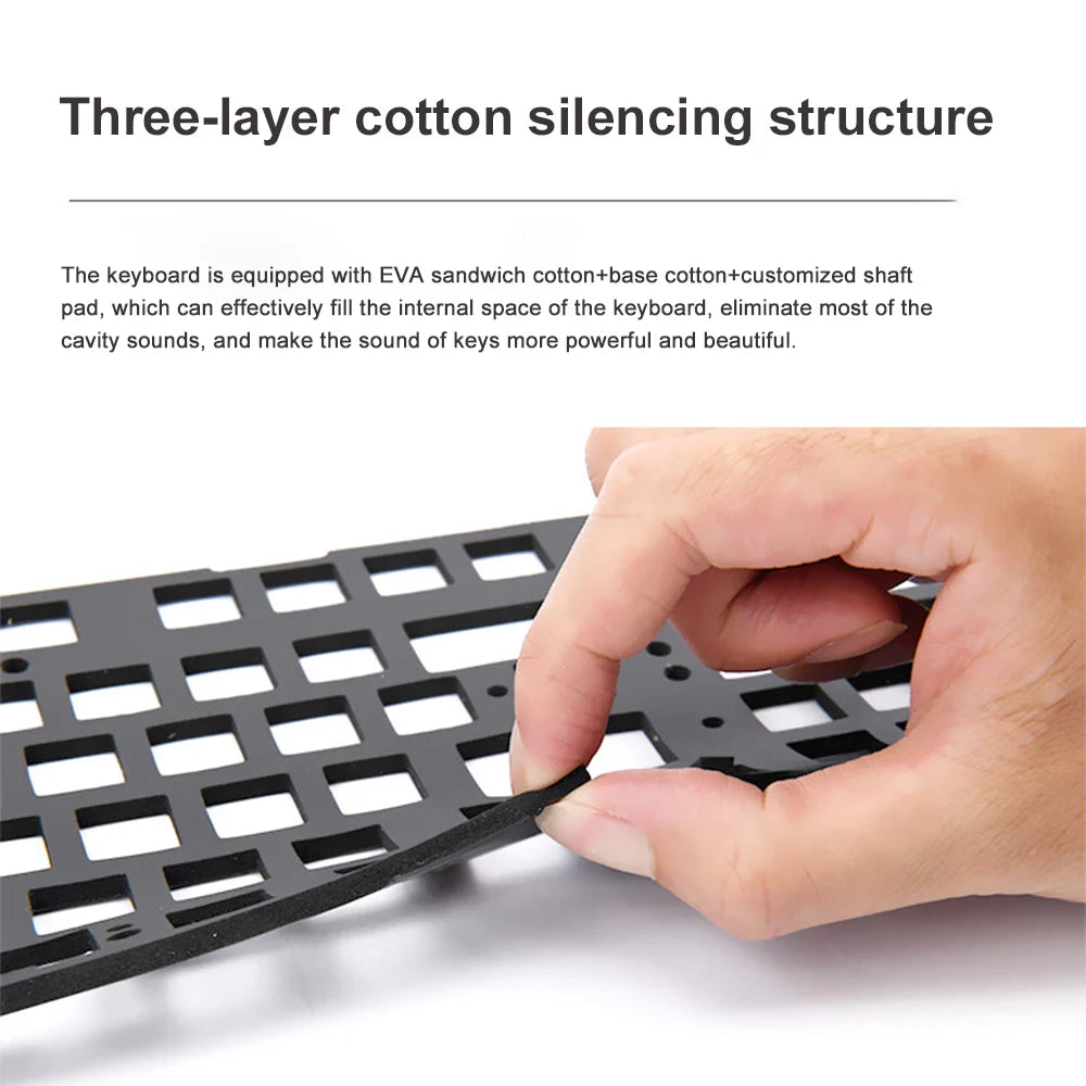 AJAZZ AK992 Mechanische Gaming-Tastatur RGB 100 Tasten Hot-Swap-Tastatur 5.0 Bluetooth Wireless 2.4G USB für PC Gamer Desktop