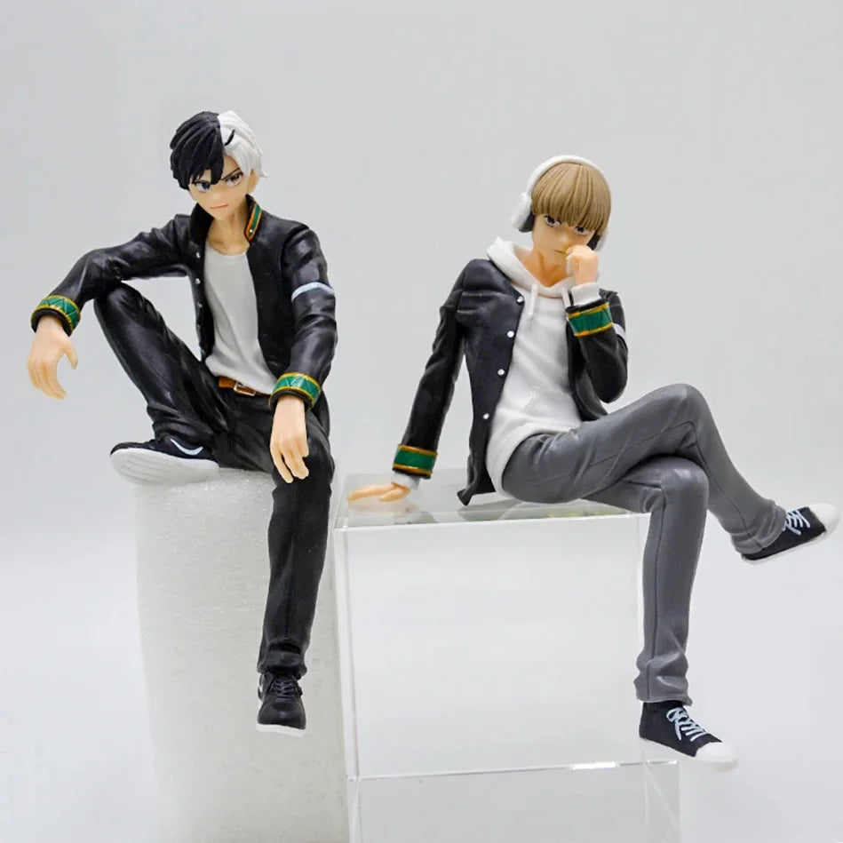 15CM Anime WIND BREAKER Sakura Haruka Figure Kaji Ren Noodle Stopper Figure Sitting Model Toy Gift Doll Aciton Figure