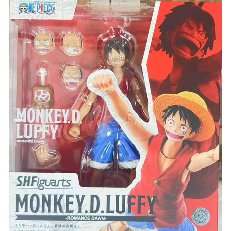 Bandai S.H.Figuarts One Piece Romance Dawn Action Figure Monkey D Luffy Nami Roronoa Zoro Usopp SHF Figure Model Collection Toys