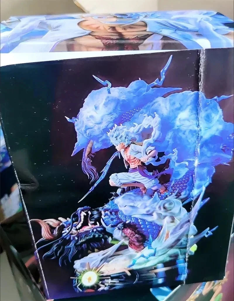 23 см One Piece Фигурки Луфи срещу Кайдоу Аниме Фигурки Луфи Gear 5 Статуя Ника Луфи Фигурка Gk Фигурка Модел Кукла Играчки Подарък