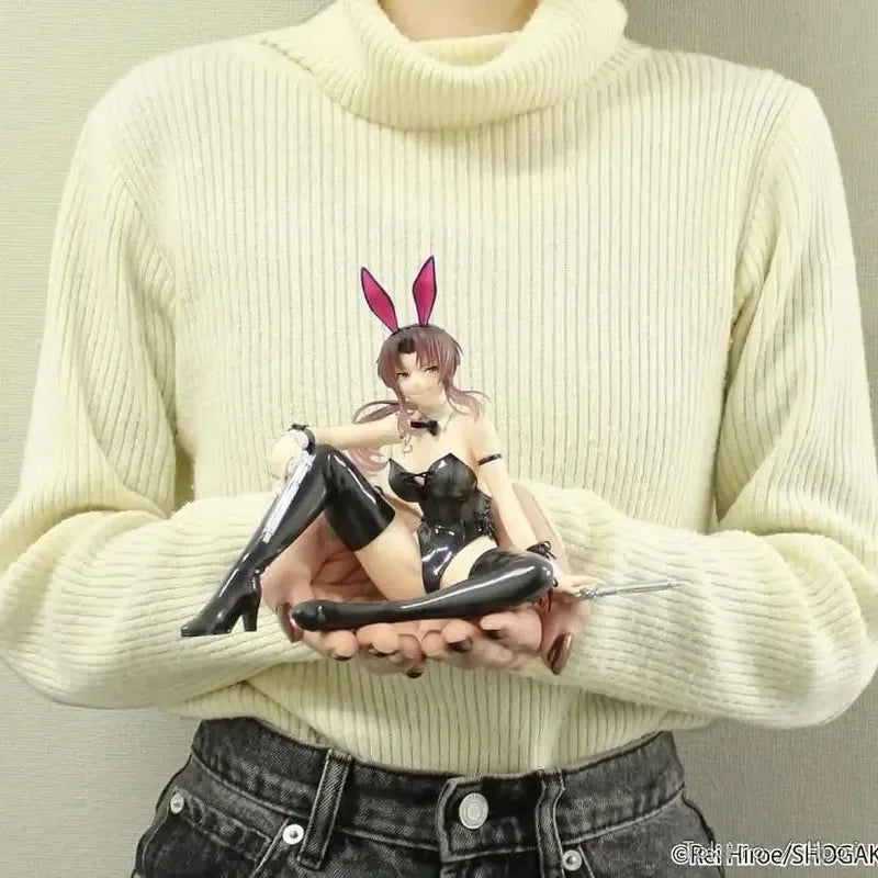 Original System Service Black Lagoon Anime Revy One Seventh Carat Bunny Girl Action Figures Model Black Lagoon Figurine Toys