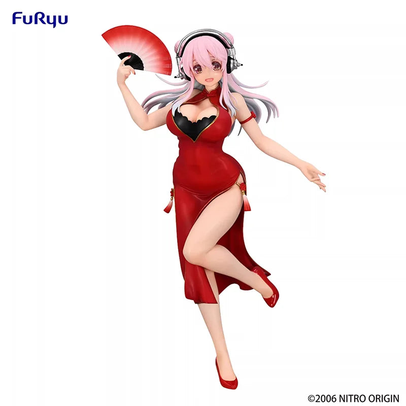 In Stock Original FURYU SUPERSONICO PVC 21cm Anime Character Model Collection Dolls Desktop Decoration Toys Gifts