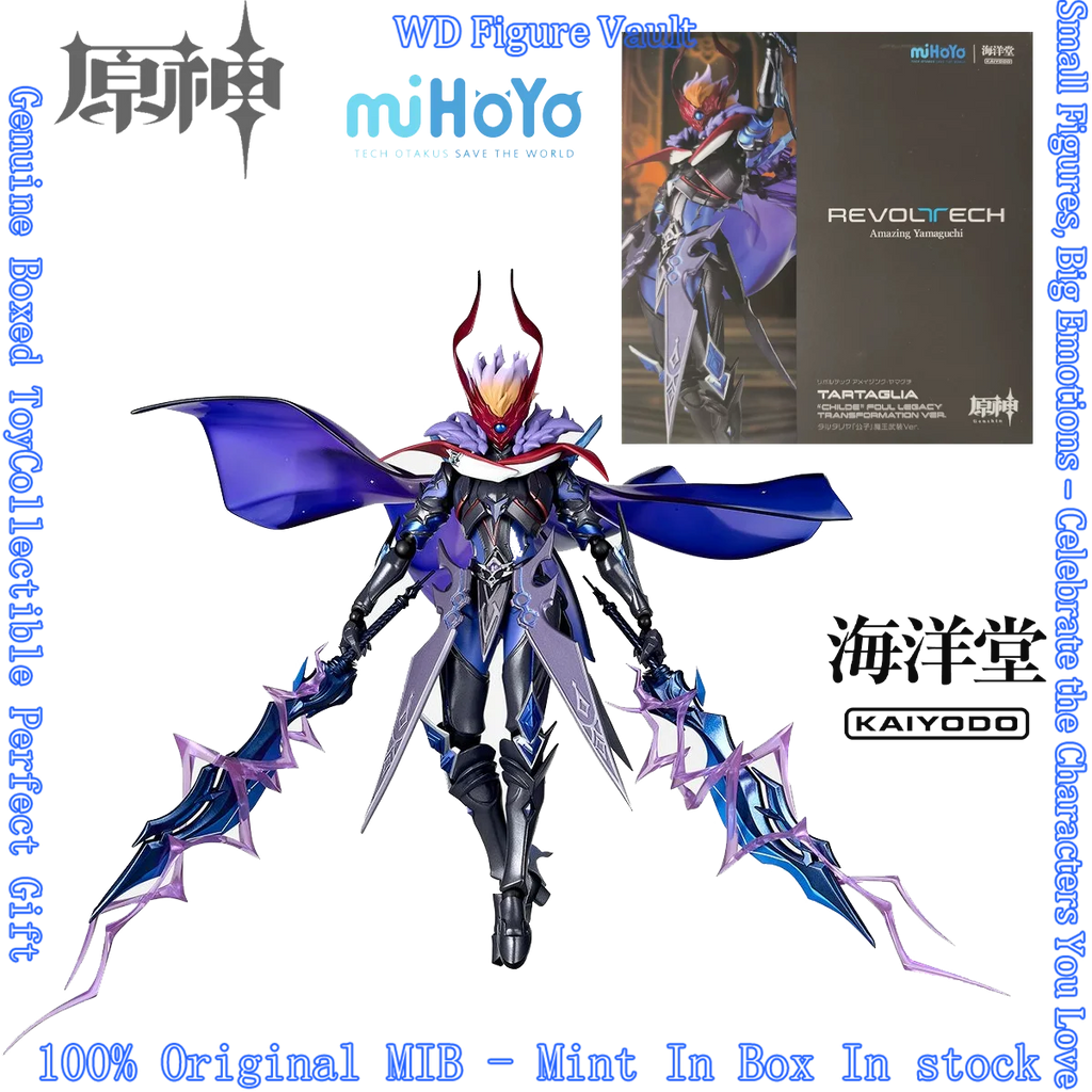 In stock Kaiyodo x miHoYo Genshin Impact Tartaglia (The Balladeer) Abyss Mage Outfit Action Figure Model Genuine Boxed Toys Gift