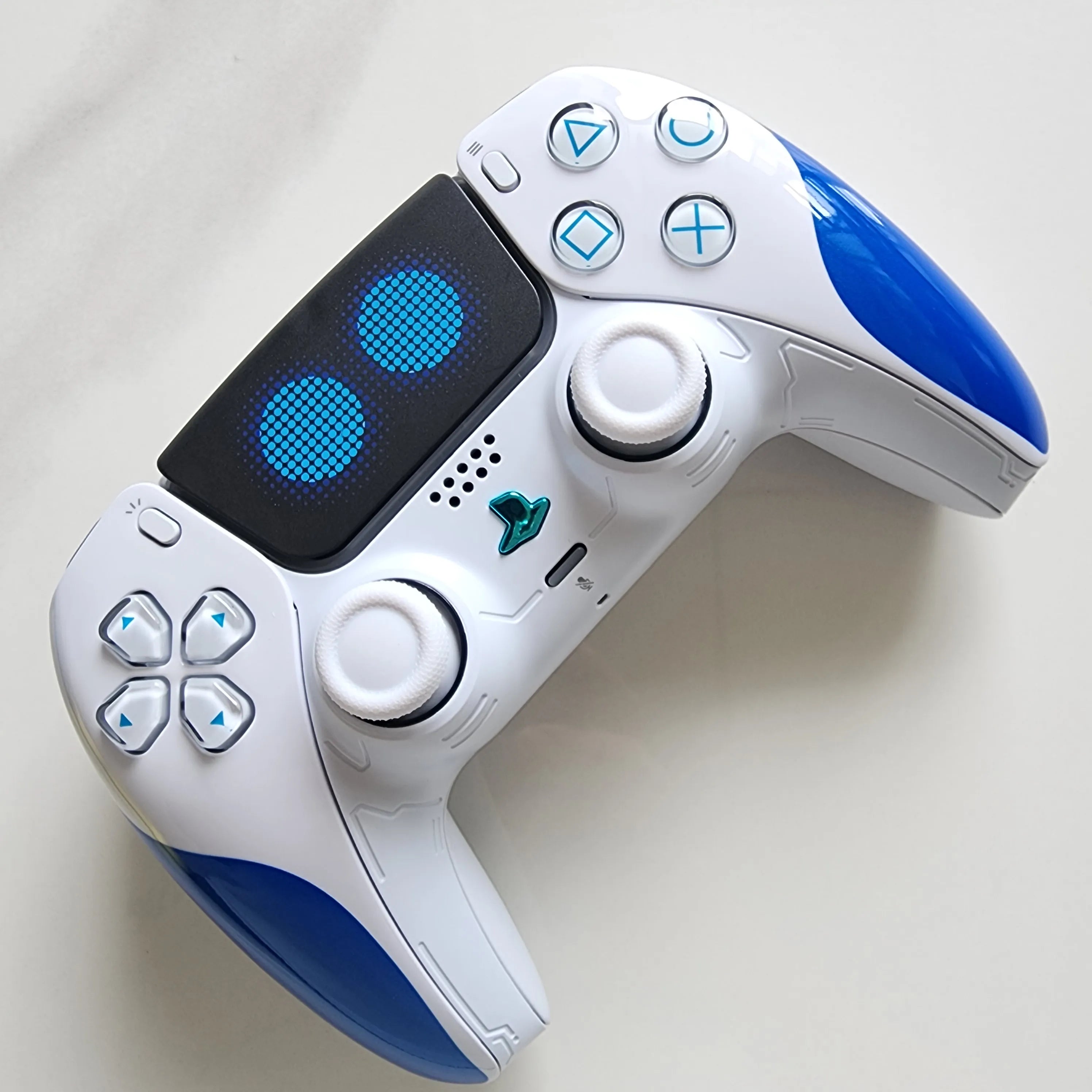 High-End Limited Edition Original Customized Upgrade and Modified Ps5 Game Console Handle Ps5 Original Handle Wireless Controller Ps5 Dualsense Wireless Controller: Cosmic Robot