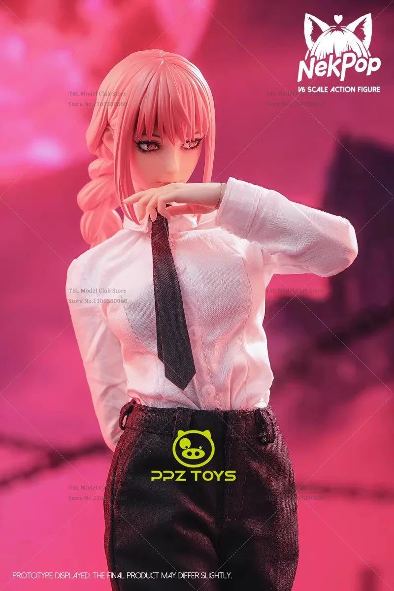 Pre Stock NekPop Studio NEK001 1/6 Scale Chainsaw Man Makima JapanAnime Dominate Demons 12-inch Full Set Action Figure Soldier