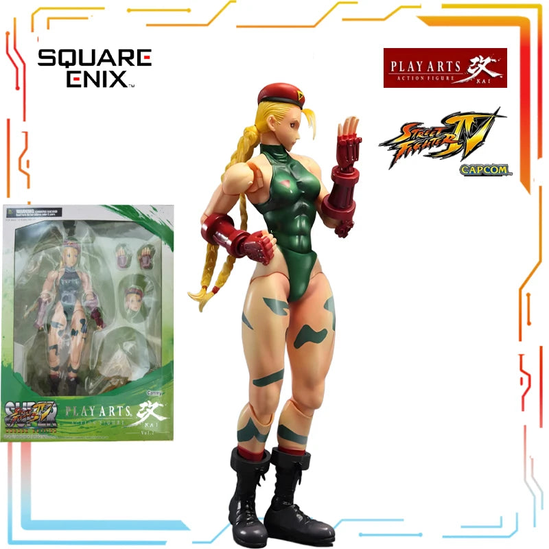 SQUARE ENIX Original PLAY ARTS Modified Finished Movable Doll Street Fighter 4 Anime Action Figure Model Toys Gifts for Boys