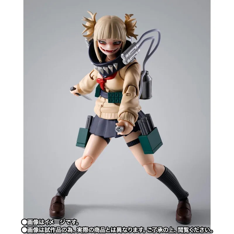 In Stock Original Bandai S.H.Figuarts Himiko Toga My Hero Academia Figure Action Model Anime Collectible Toys Gift